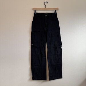 Lolocci Black Cargo Pants Size Small